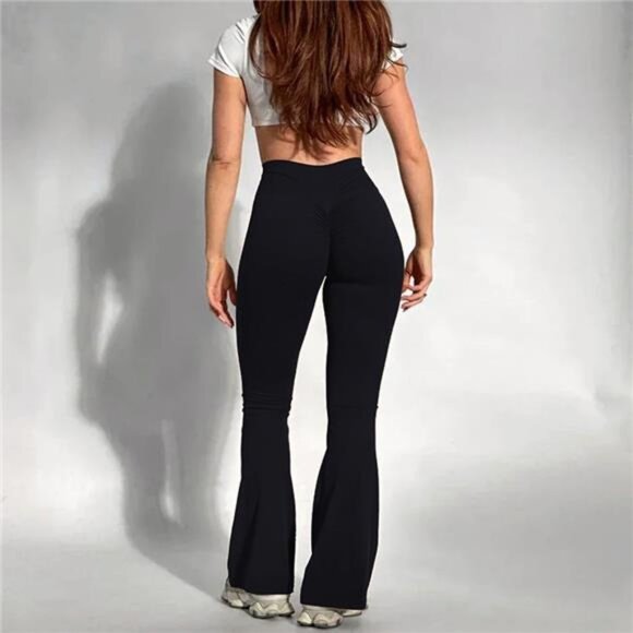 High Waist Workout Yoga Leggings Fitness Butt Lifting Scrunch Butt Sports Gym - Picture 2 of 9